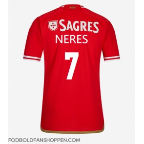 Benfica David Neres #7 Hjemmebanetrøje 2023-24 Kortærmet